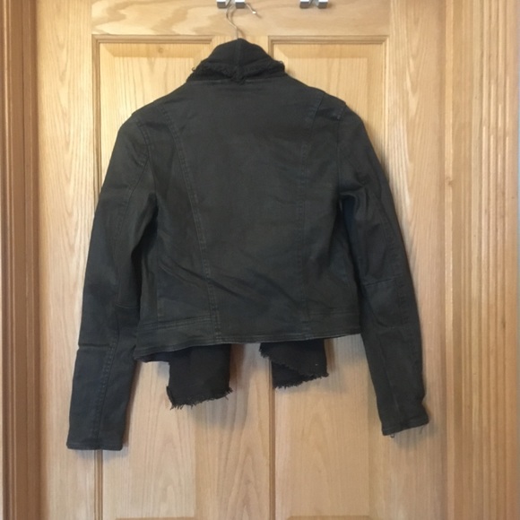 Free people Moro Drape Front Jacket olive color 0 - Picture 8 of 11